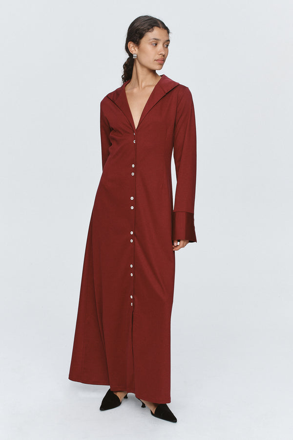 FOUNDATIONS DRESS - SANGRIA
