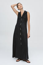 FOUNDATIONS SLEEVELESS DRESS - BLACK