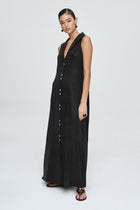 FOUNDATIONS SLEEVELESS DRESS - BLACK