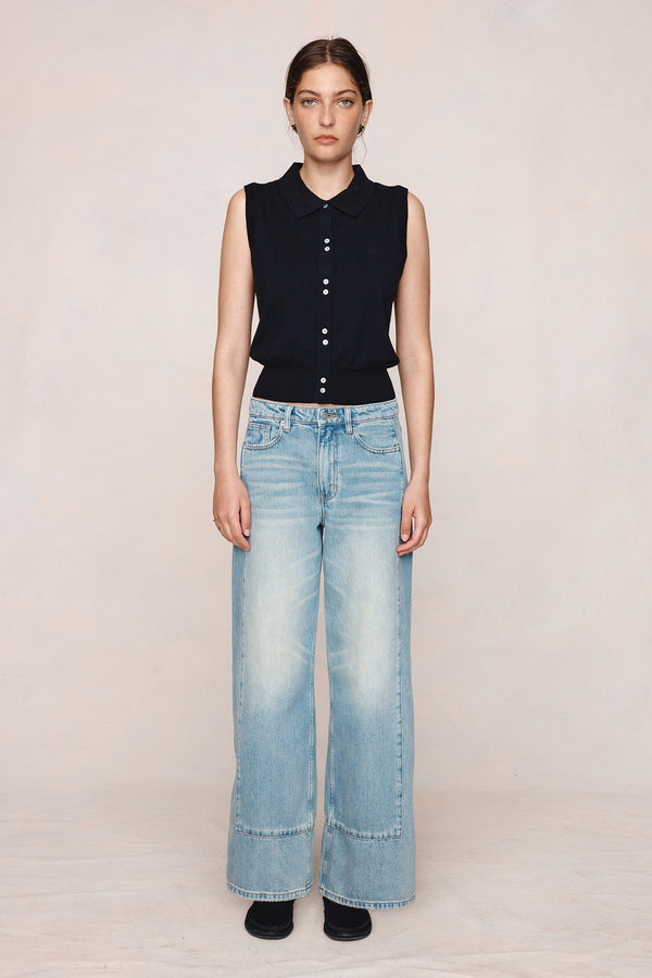 FRANNIE VEST - BLACK