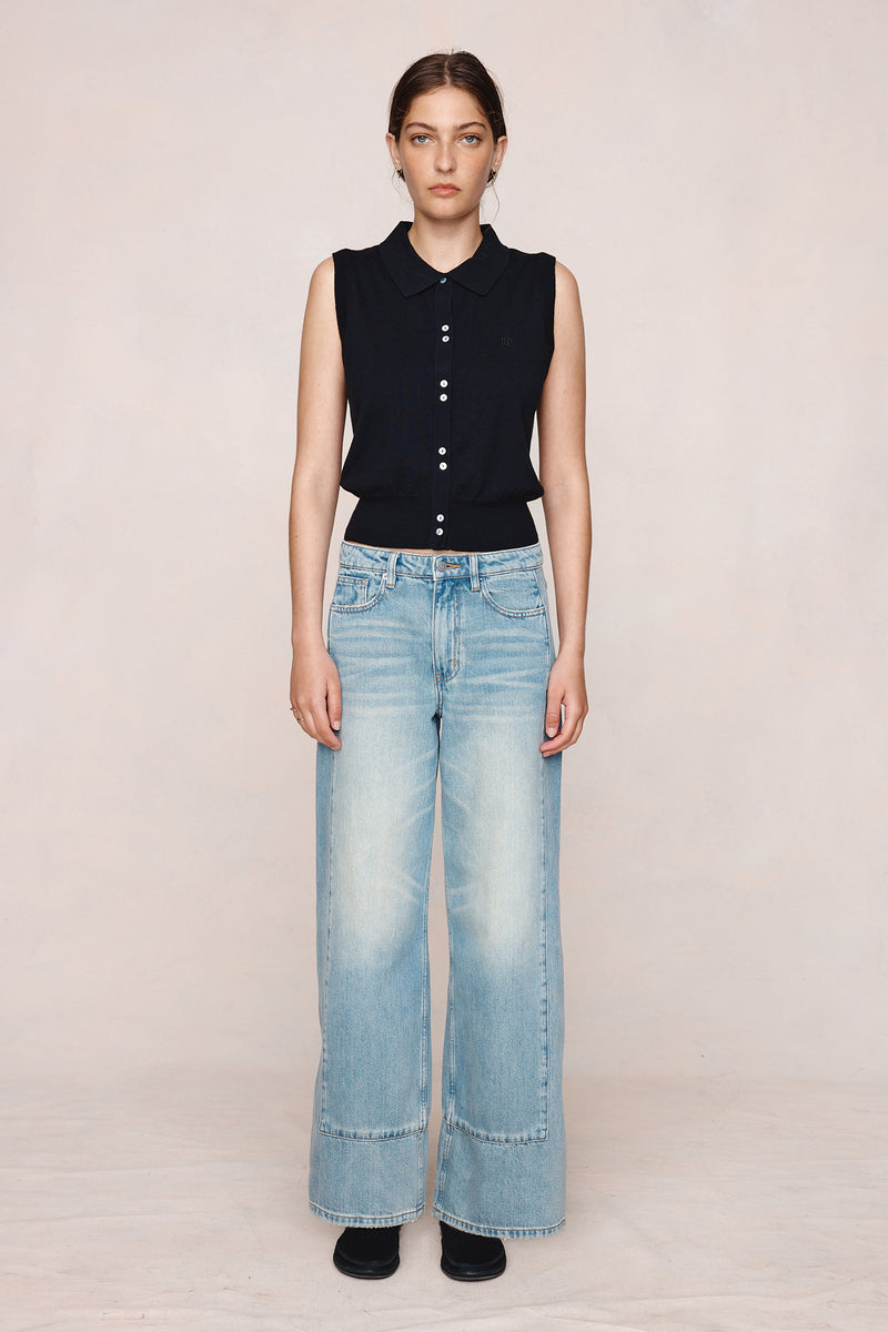 FRANNIE VEST - BLACK