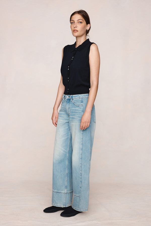 FRANNIE VEST - BLACK