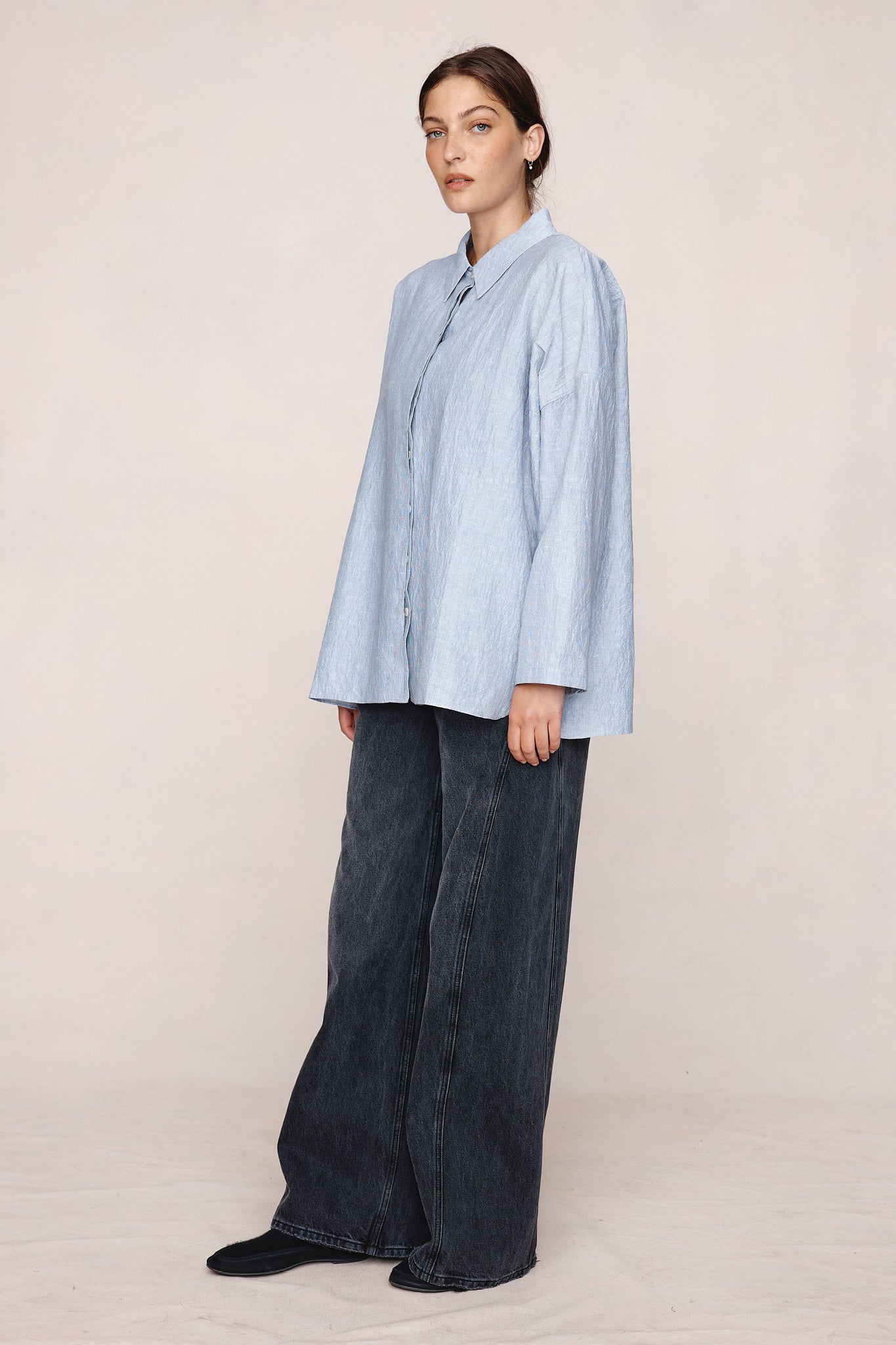 FREDDY SHIRT - CHARCOAL STRIPE