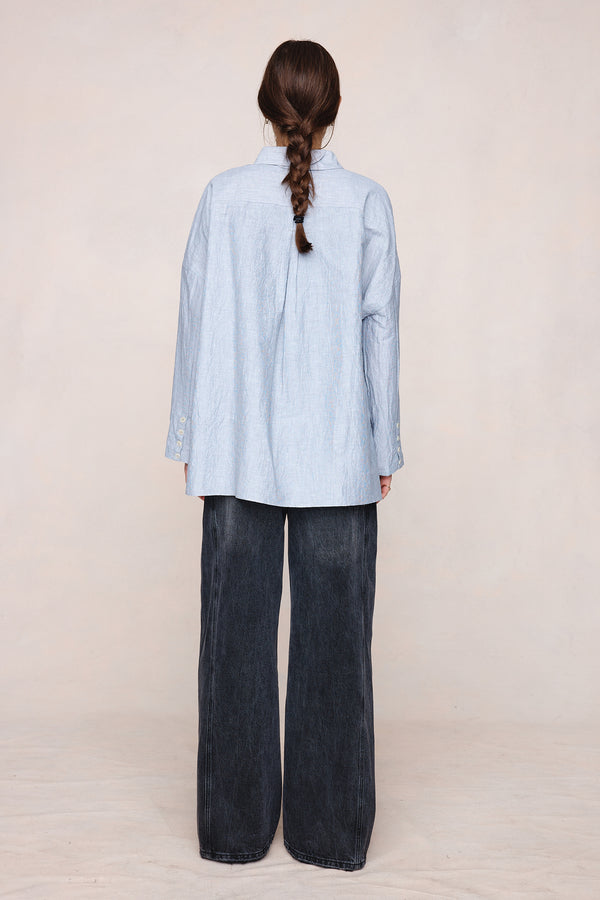 FREDDY SHIRT - CHARCOAL STRIPE