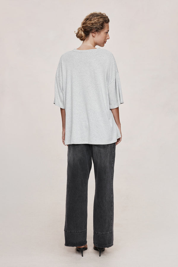 HELE TEE - GREY MARLE