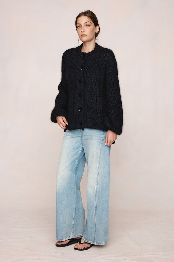 JASPER CARDIGAN - BLACK