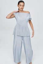 JUDE TOP - BLEU STRIPE