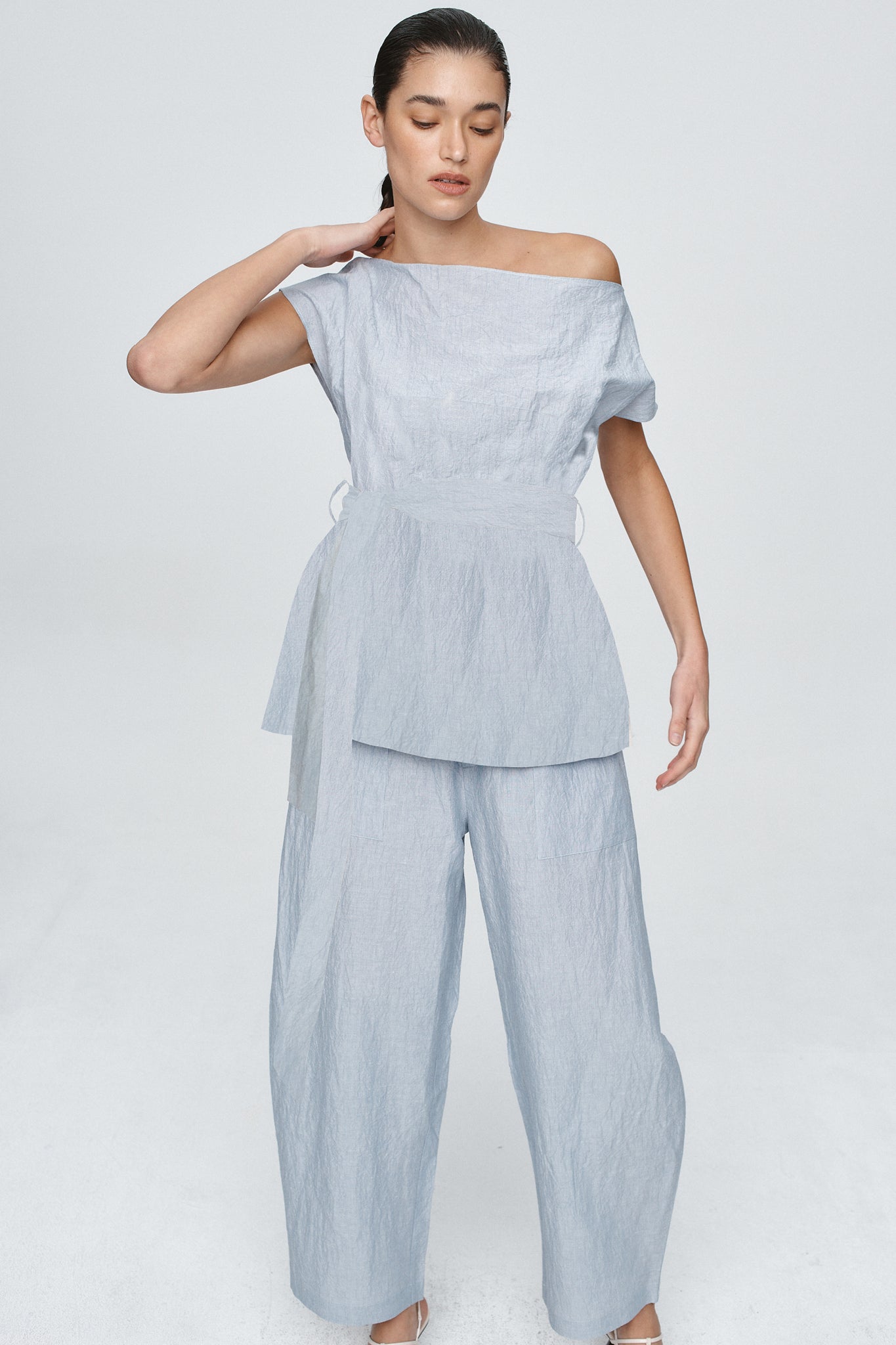 JUDE TOP - BLEU STRIPE