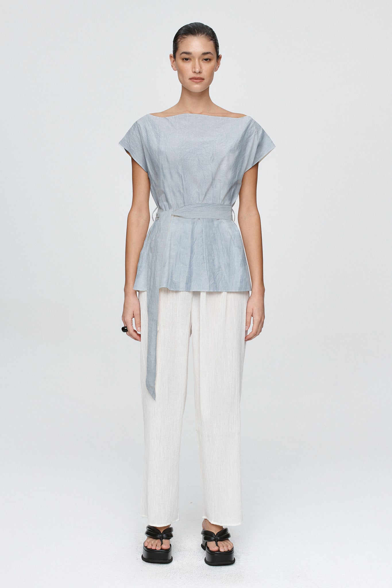 JUDE TOP - BLEU STRIPE