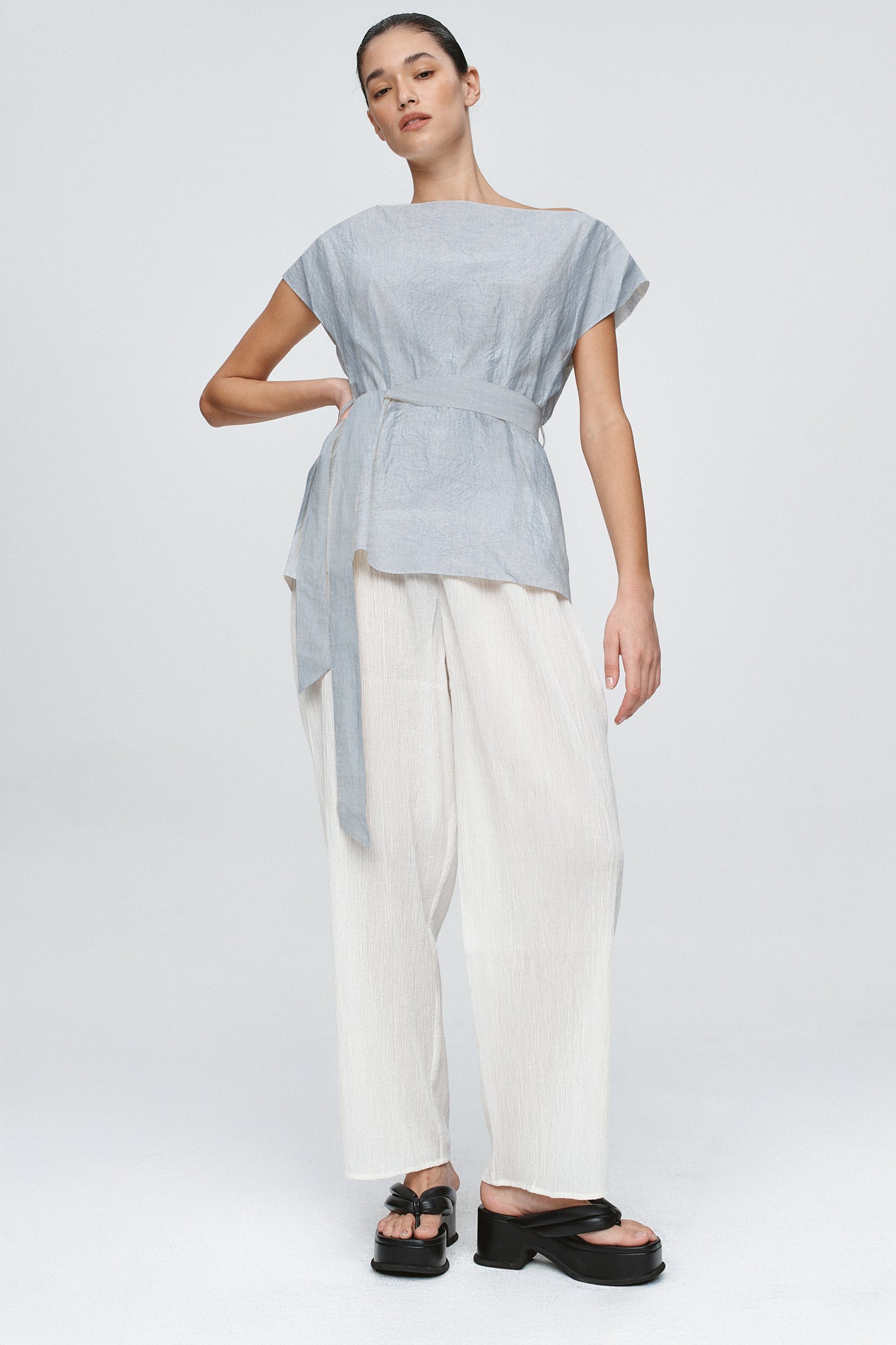 JUDE TOP - BLEU STRIPE