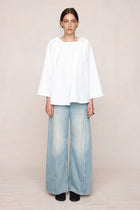 KASIA TOP - IVORY COTTON