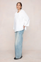 KASIA TOP - IVORY COTTON