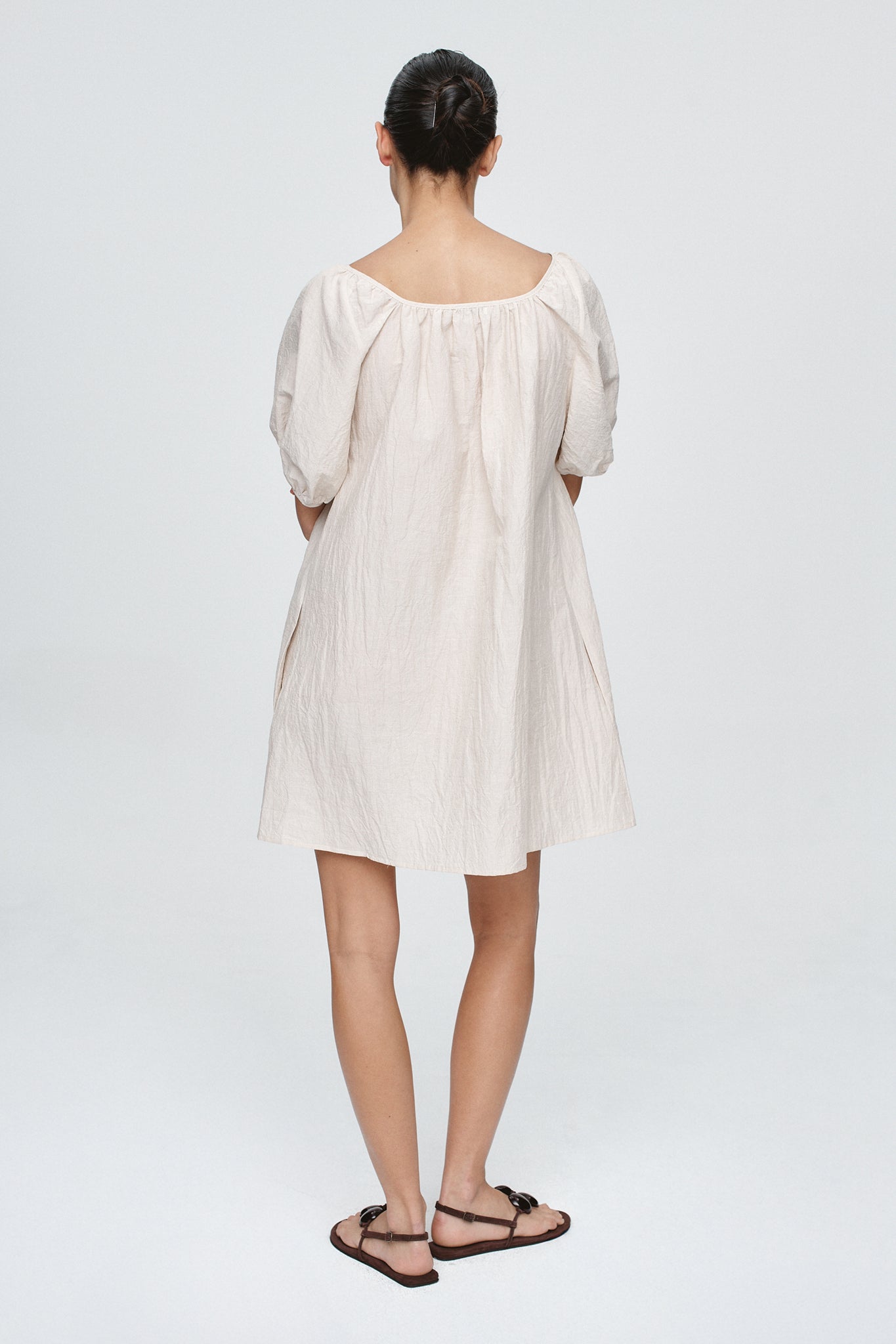 KENDRA MINI DRESS - CASHEW