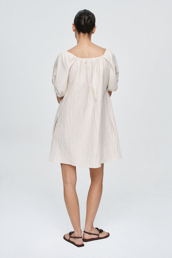 KENDRA MINI DRESS - CASHEW