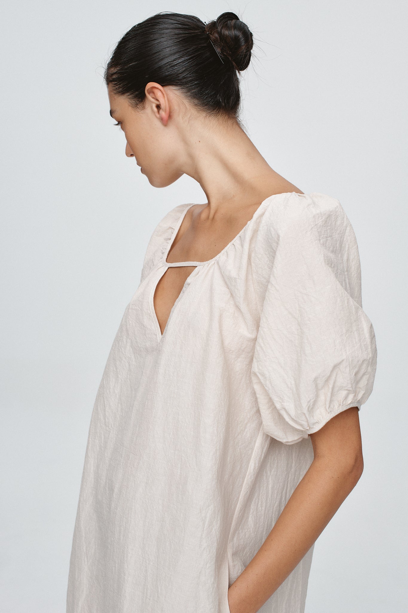 KENDRA MINI DRESS - CASHEW