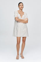 KENDRA MINI DRESS - PINSTRIPE
