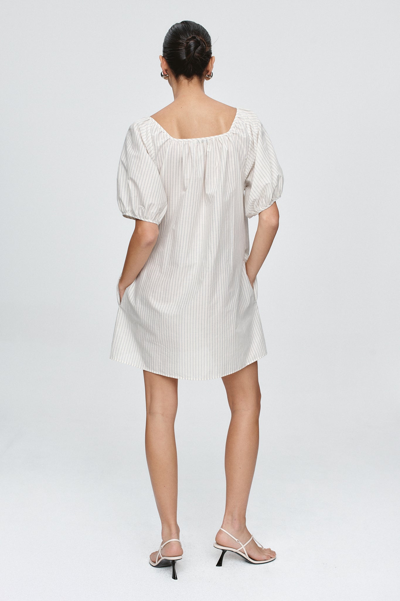 KENDRA MINI DRESS - PINSTRIPE