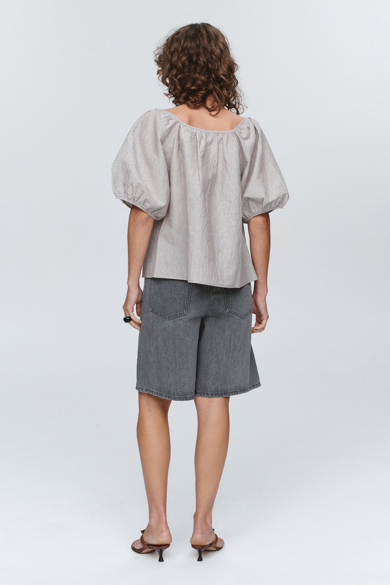 KENDRA TOP - CHOCOLATE STRIPE