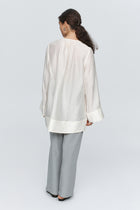 LOTTIE TOP - TEXTURED IVORY