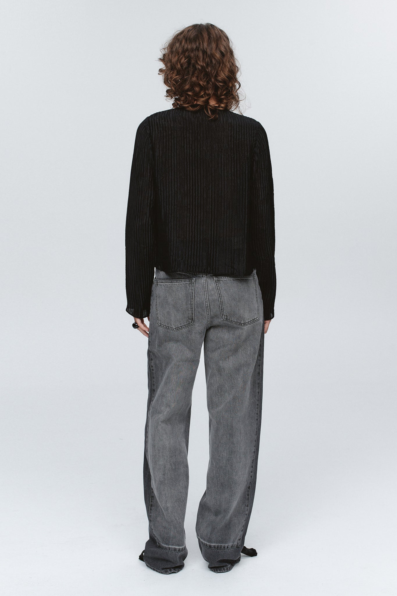 LOTUS EVENING JACKET - BLACK