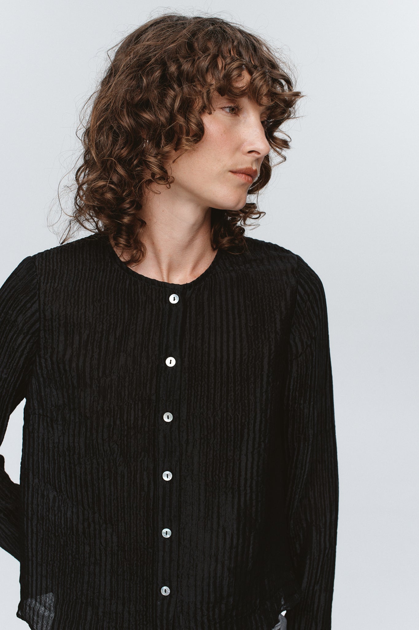 LOTUS EVENING JACKET - BLACK