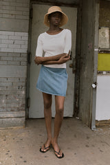 ELKA SKIRT - VINTAGE BLUE