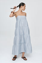 OPHELIA DRESS - BLEU STRIPE