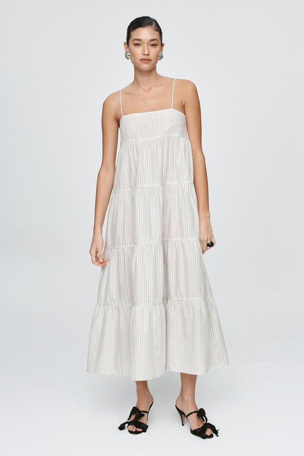 OPHELIA DRESS - PINSTRIPE