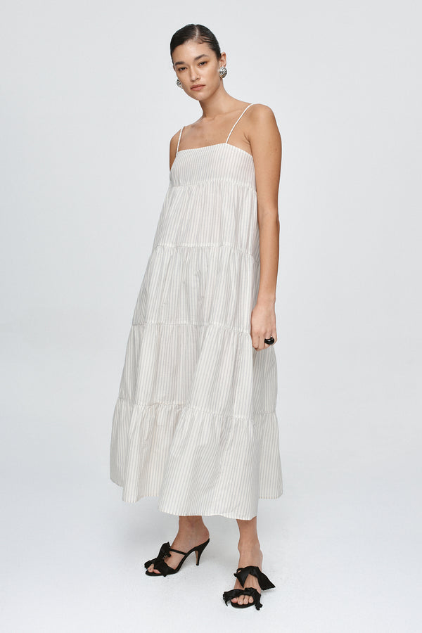 OPHELIA DRESS - PINSTRIPE