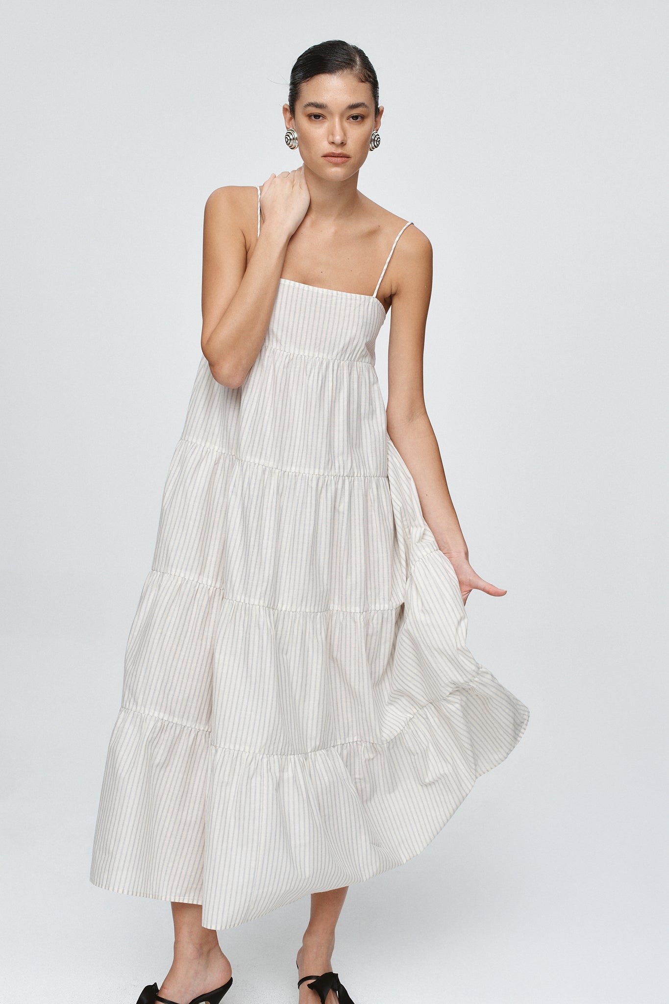 OPHELIA DRESS - PINSTRIPE