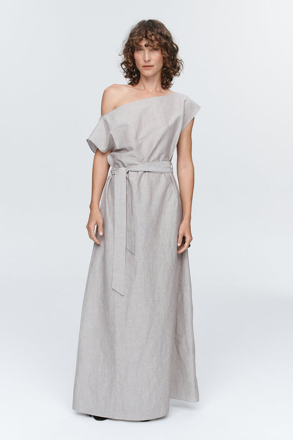 OSCAR DRESS - CHOCOLATE STRIPE