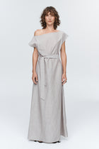 OSCAR DRESS - CHOCOLATE STRIPE