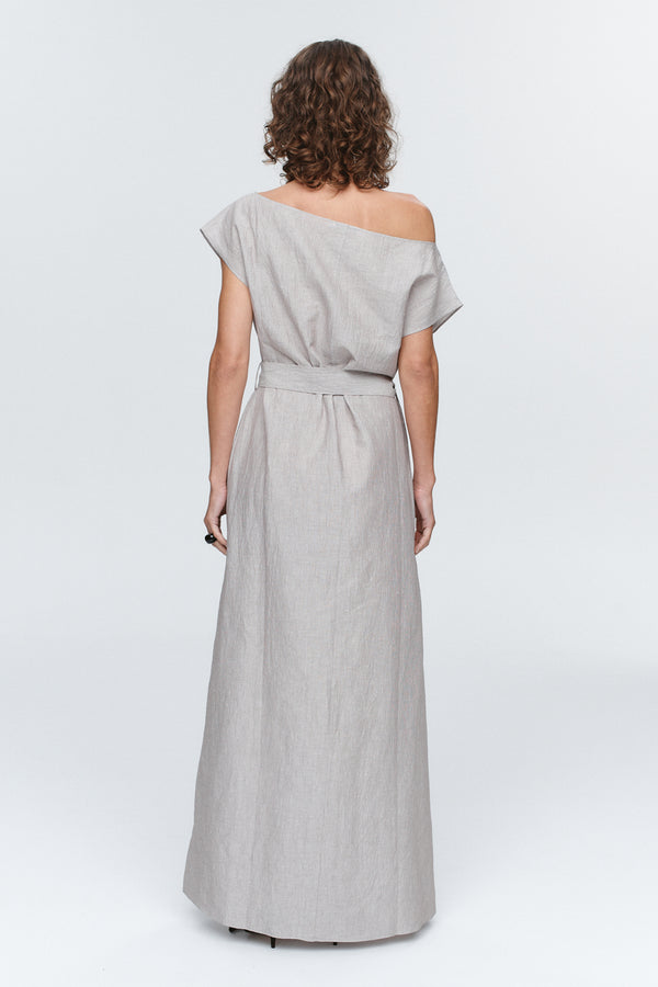 OSCAR DRESS - CHOCOLATE STRIPE