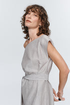 OSCAR DRESS - CHOCOLATE STRIPE