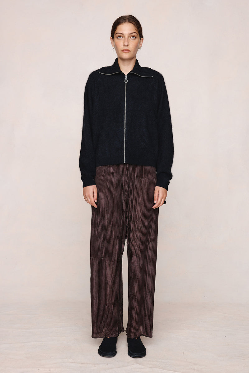 OSCAR ZIP UP - BLACK