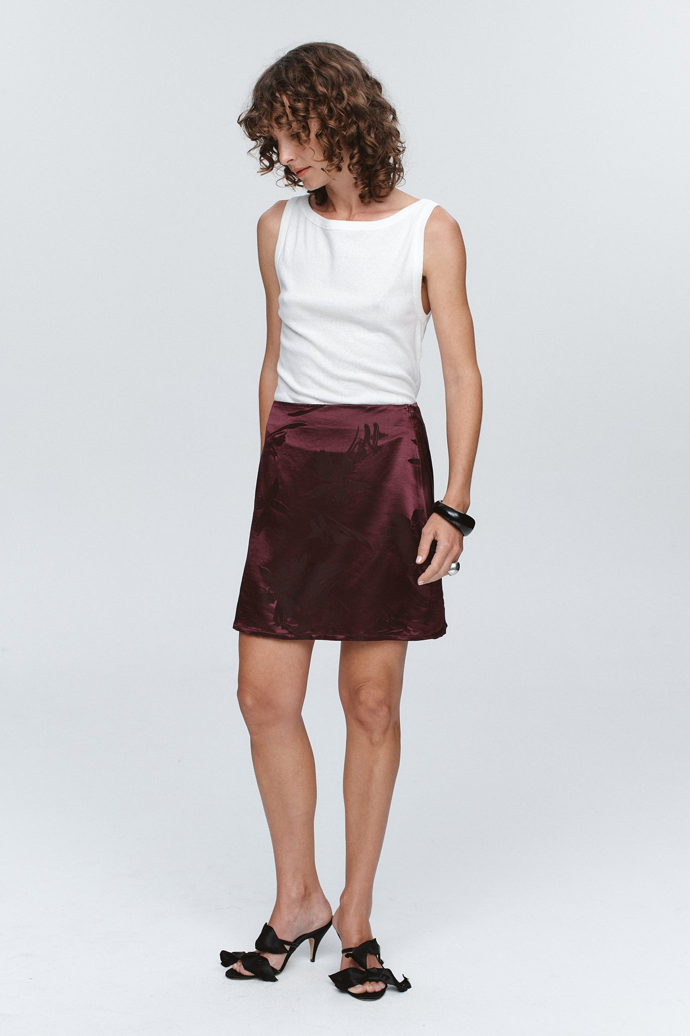 PALMER SKIRT - POMEGRANATE