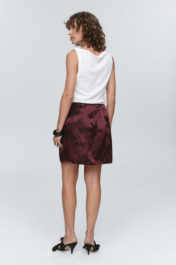 PALMER SKIRT - POMEGRANATE
