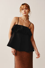 FLEUR TOP - BLACK