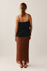 FLEUR TOP - BLACK