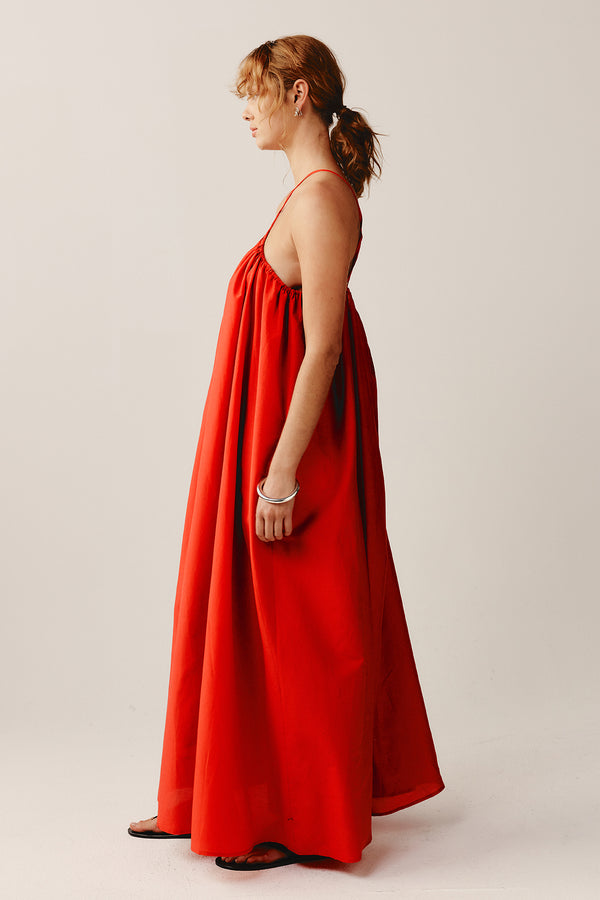 HANYA DRESS - VERMILION