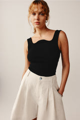 JACQUIE TOP - BLACK
