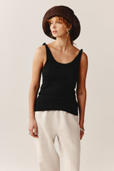 KUIA HAT - CHOCOLATE / BLACK