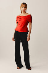 ROMMA TOP - VERMILION