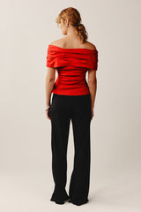 ROMMA TOP - VERMILION