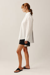 THEA SHIRT - IVORY EMBROIDERY