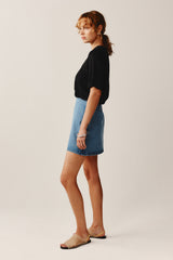 ELKA SKIRT - VINTAGE BLUE
