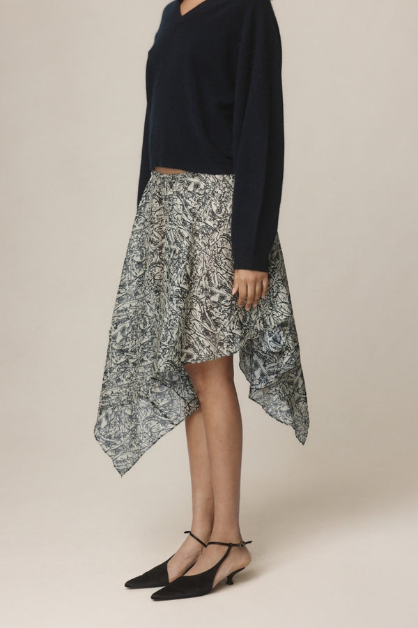 INEZ SKIRT - ECHO PRINT