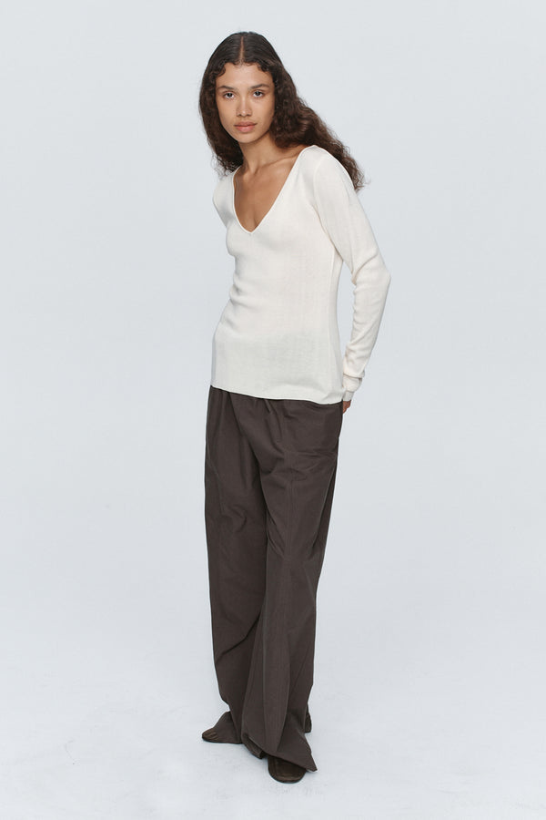 REESE TOP - IVORY / SANGRIA