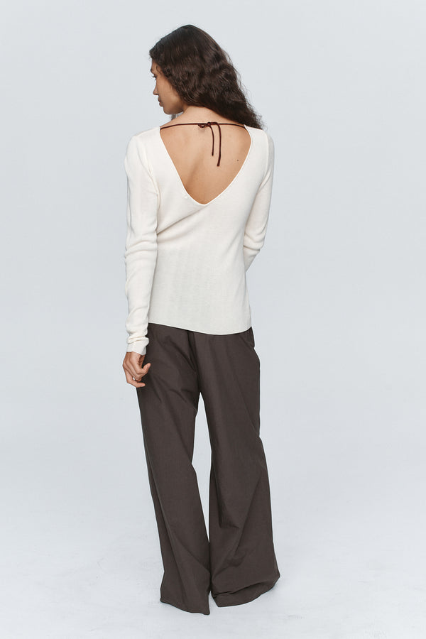 REESE TOP - IVORY / SANGRIA