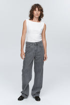RELAXED CURVE JEAN - STONE
